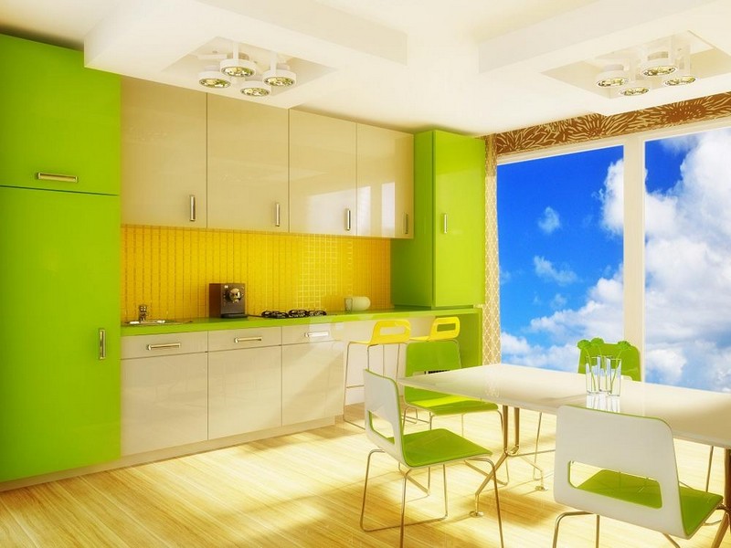 In The Green Living Room Yellow Kitchen Advantages And Disadvantages Of The Yellow Kitchen